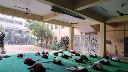 Yoga practice at VAIRAGYASADHANA YOGA STUDIO