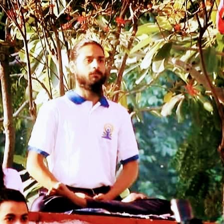 Yoga meditation session